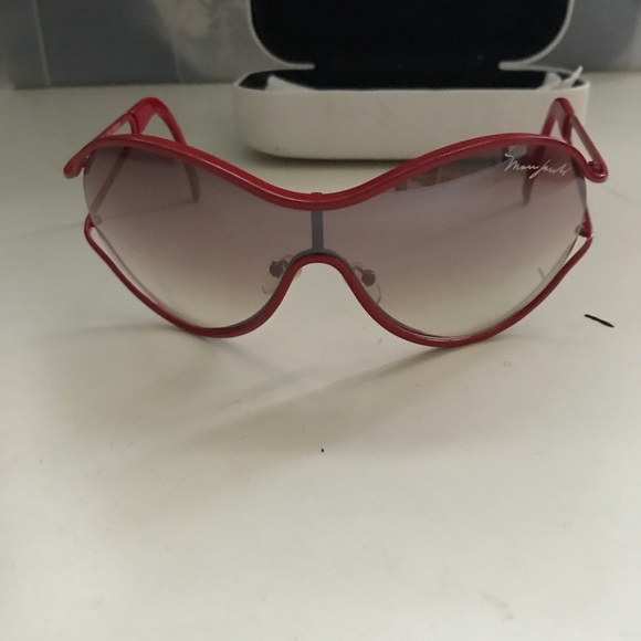 Marc Jacobs Red Metal Frame Sunglasses main image 7